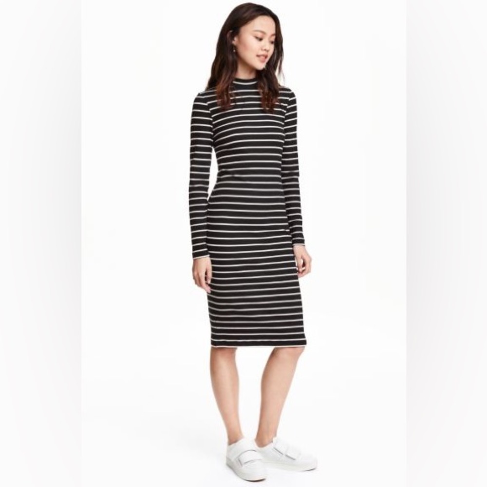 Ribbed Jersey Dress